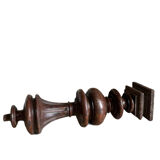 Old woodwork baluster lamp base