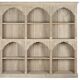 Wood shelf 204x38x196 natural