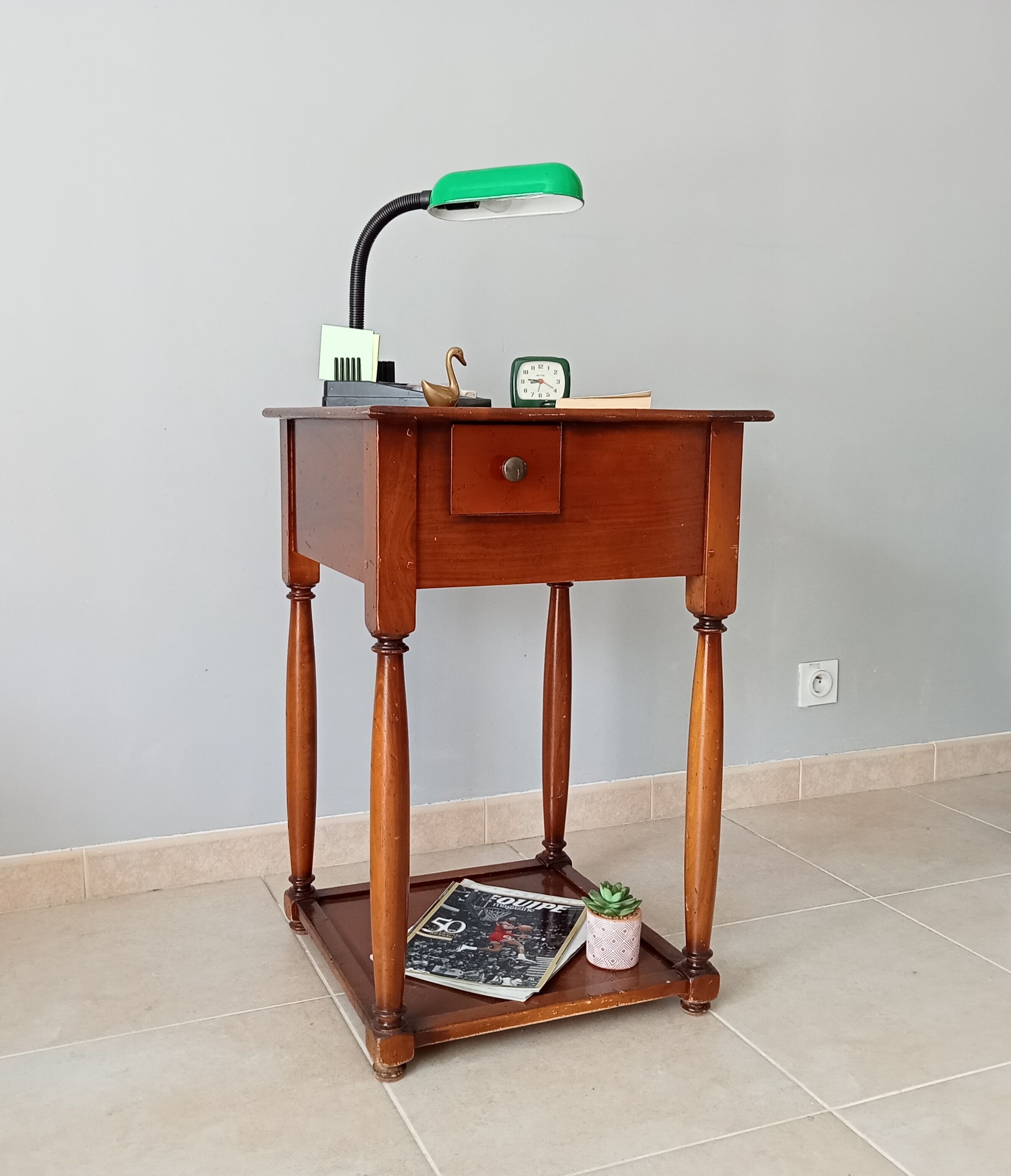 Vintage mahogany side table 50s