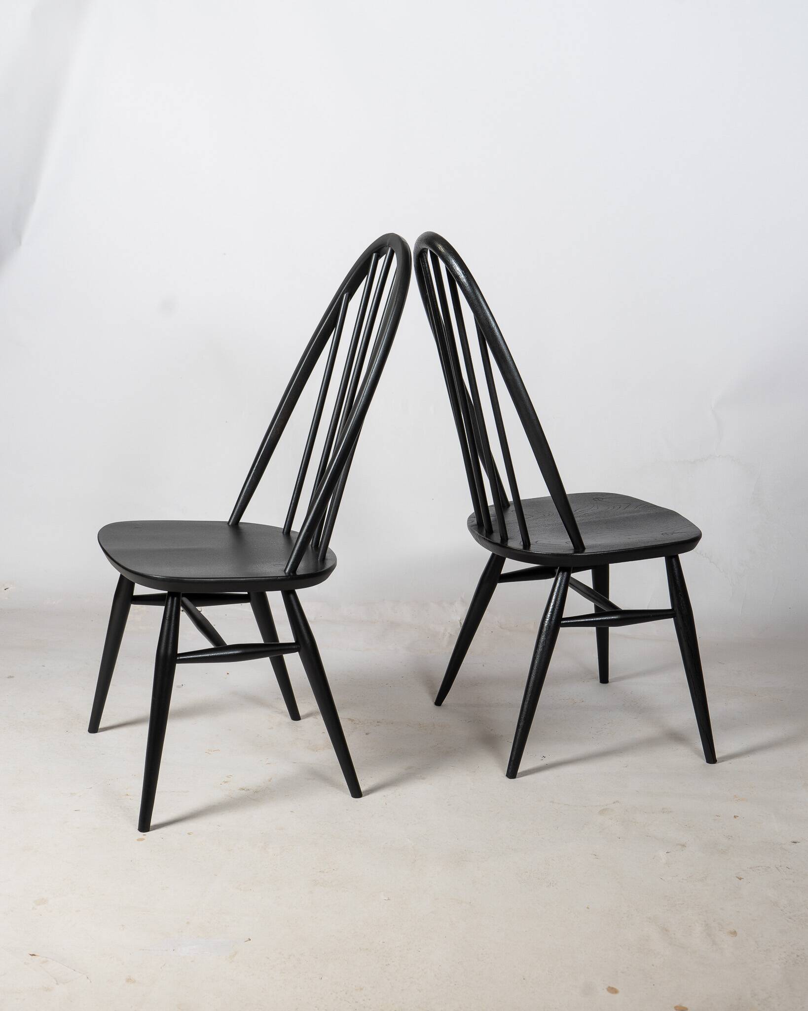 Black Quaker Chair by L. Ercolani for Ercol
