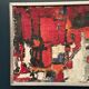 Original Swedish Oil On Canvas – “Cityscape In Red” By Holger Oijens (1907–2004) – Signed – Vintage & Framed