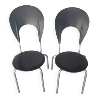 2X Designer chairs by Carlo Bartoli for Ycami