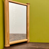 Vintage bamboo mirror 1960s