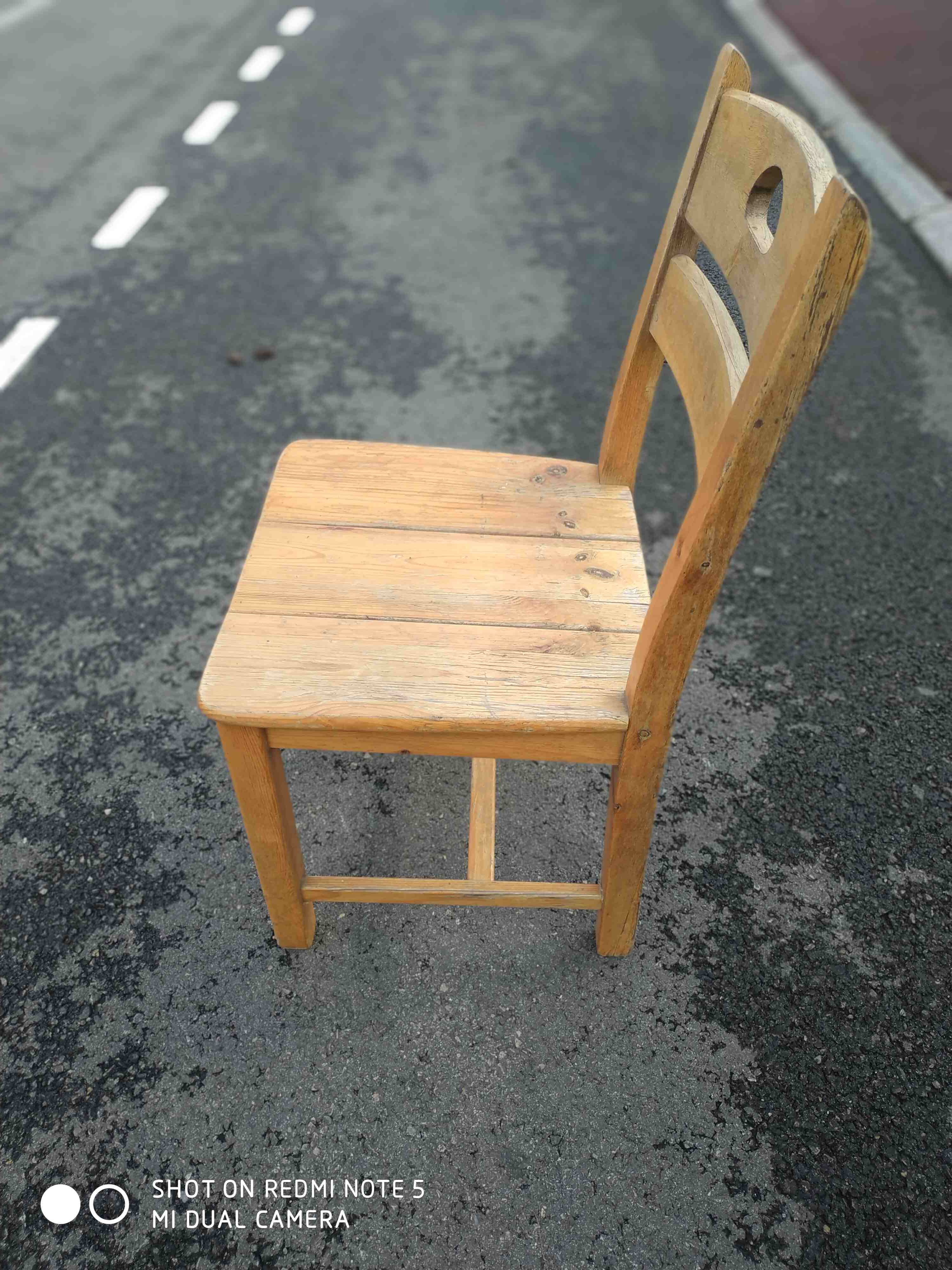 6 pine chairs chalet mountain seventies vintage