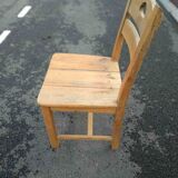 6 pine chairs chalet mountain seventies vintage