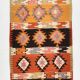 3x10 Boho Style Kilim Runner Rug, Peach Orange Vintage Runner, 73x296 Cm