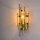 Venini Triedi cut glass wall sconce, circa 1970s, Italy