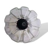 Mid Century modernist frosted glass flush mount ceiling or wall light fixture lamp, 1960s