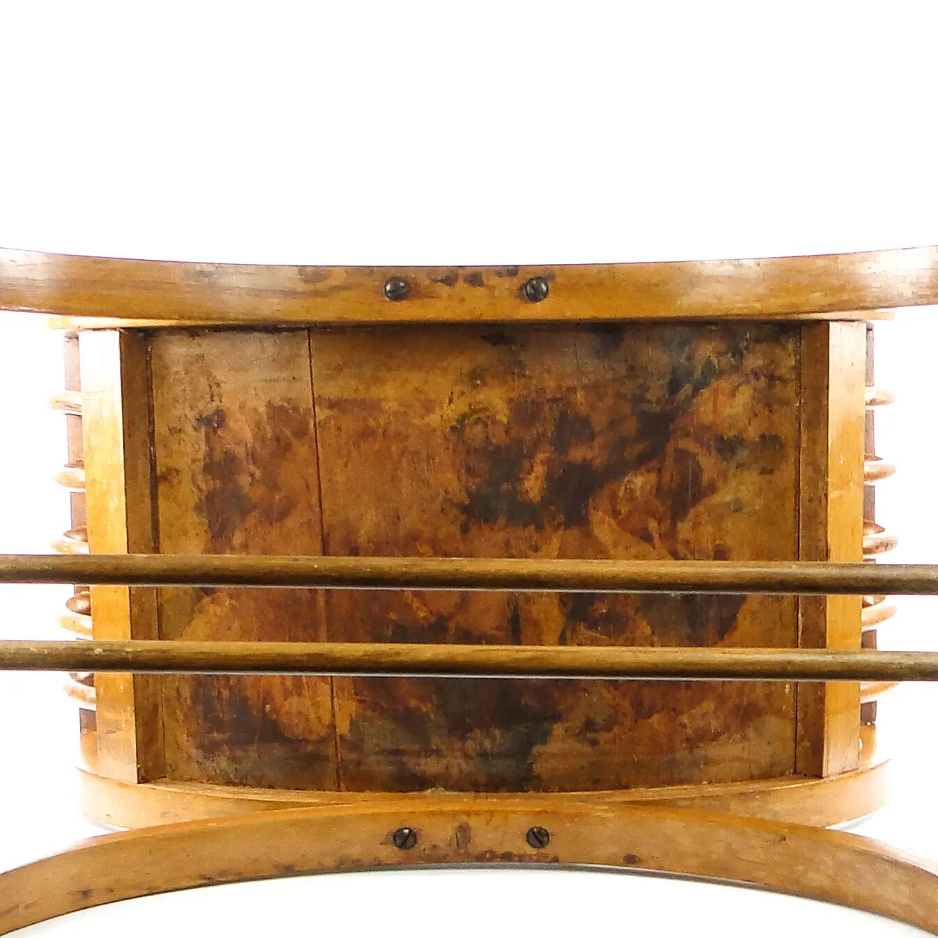 Chaise de type gondole Empire, en bois, Pologne, début du 20e siècle