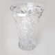 Carved crystal vase