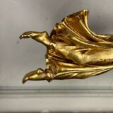 Gilded wooden sculpture, draped angel, Austria around 1800