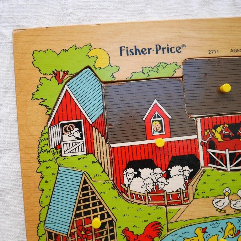 Fisher Price wooden puzzle, the farm