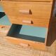 Vintage wooden sideboard refurbished – 1 door and 4 drawers