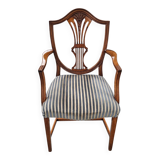 6 x English mahogany Hepplewhite chairs / 1920s