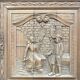 Bonnetiere - Armoire bretonne en chêne massif sculpté
