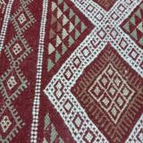 Tapis cilié marron 195x100cm