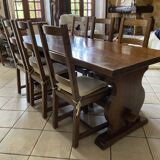 Solid wood table and 6 chairs