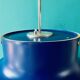 Blue pendant light by Anders Pehrson. Sweden 1970