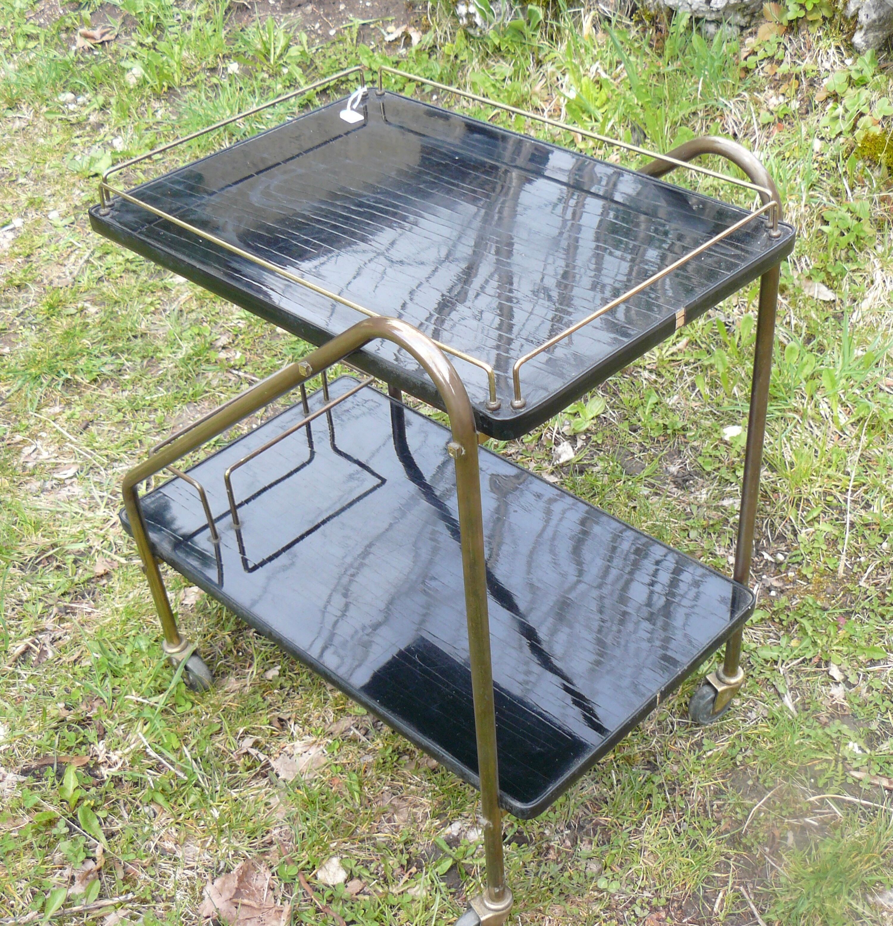 Vintage 1950s rolling trolley