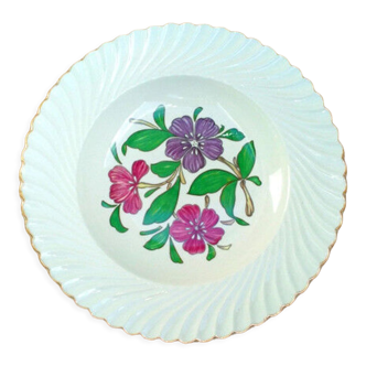 Plat de service motif fleurs