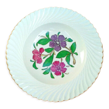 Plat de service motif fleurs
