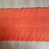 Pelfran rug, red zigzag, vintage 70s