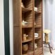 Filing cabinet with curtains