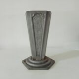 Old art deco vase in cast aluminum
