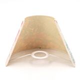 Pair of lampshades for wall lights in floral fabric, 1990s