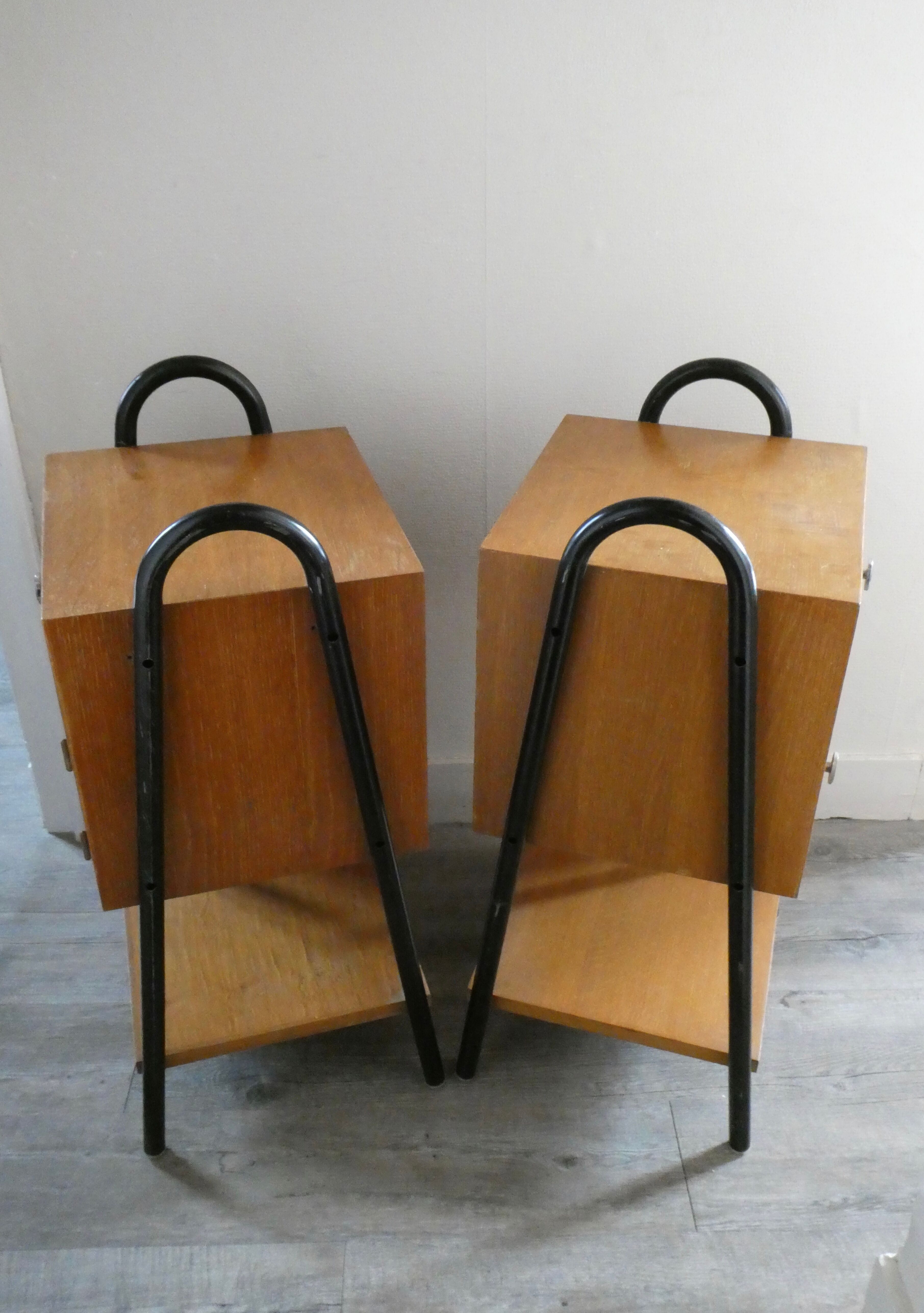 Pair of boarding bedsides 1950s