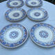 6 assiettes plates Longwy Rouennais