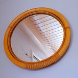 Rattan mirror 60s