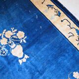 Tapis ancien chinois peking fait main 125cm x 195cm 1900s