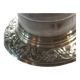 Crystal and solid silver shaker, neck brace and master's mark.