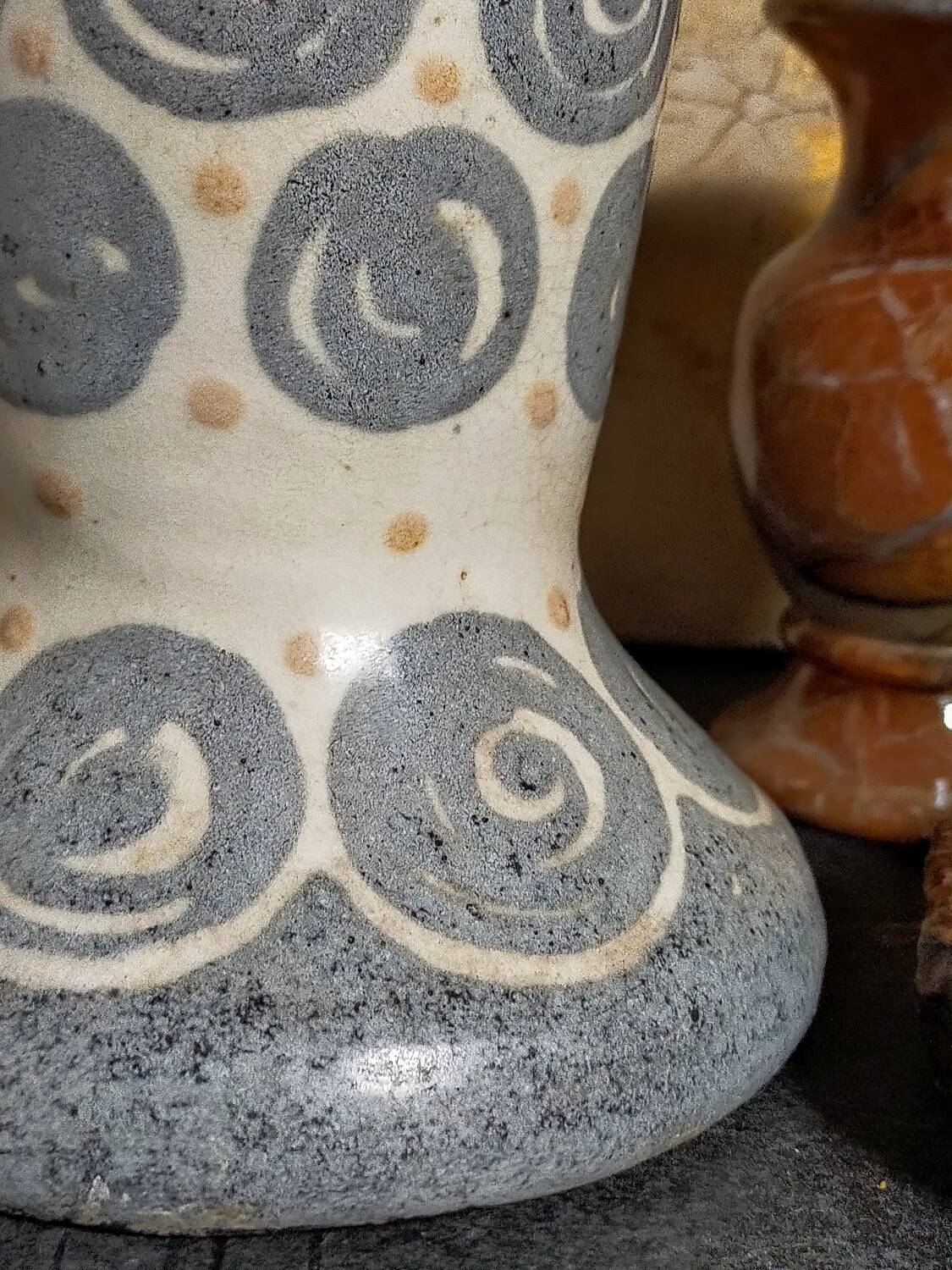 Elchinger fils Art Deco ceramic vase