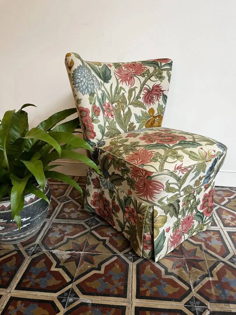 Cocktail chair - summer flowers
