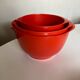Set of 3 pull-out salad bowls Rosti Denmark Scandinavian design 1970