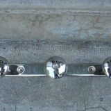 Metal coat rack 3 hooks 70s