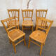 Set de 5 chaises bistrot jaune