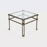 Solid Cast Bronze Side Table 1970s