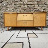 Small vintage sideboard 1960 compass foot