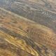 Table d'appoint/plante/étagère vintage haute en bois brun