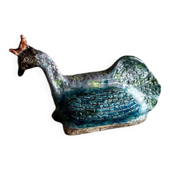 Decorative glazed ceramic sculpture – Tasiaux, Huy