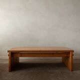 Vintage Pine Coffee Table Dymling Yngve Ekström Swedese, Brutalist, 1970s