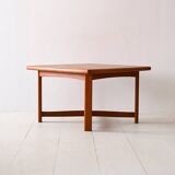 Square teak coffee table made in Denmark