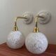 Paire d’appliques murales blanches