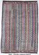 6x9 Red Blue Tribal Vintage Kilim Rug, 184x274Cm