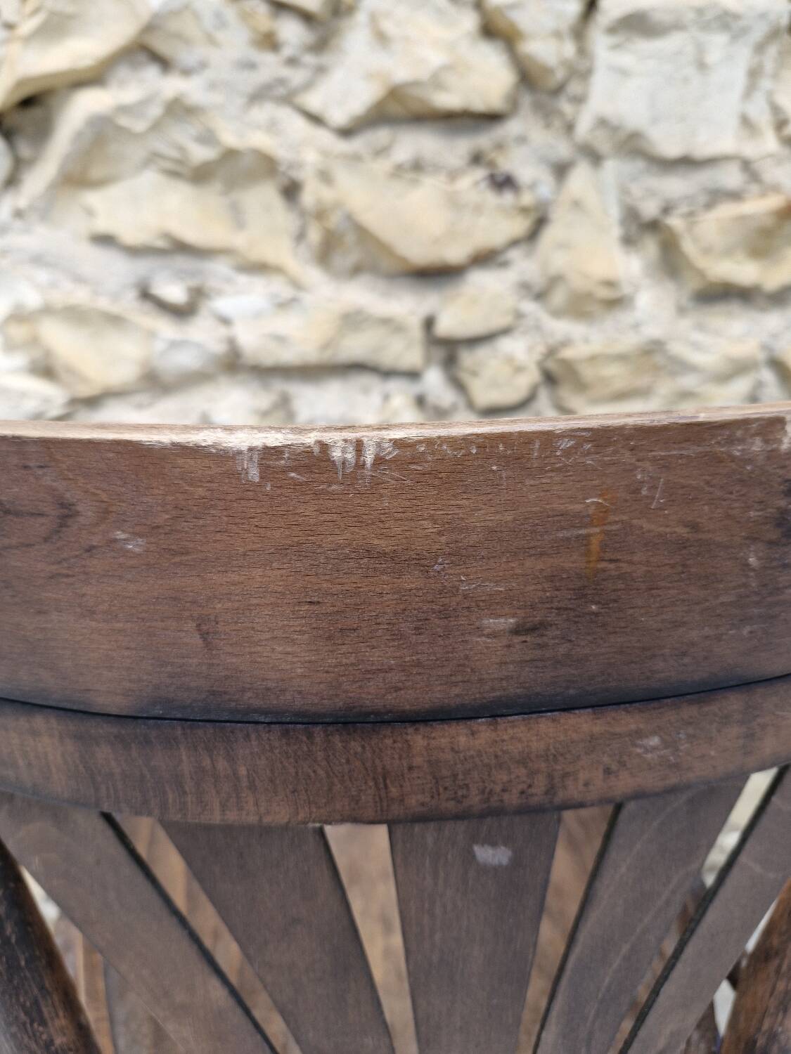 Lot fauteuils de restaurant bistrot vintage en bois courbé