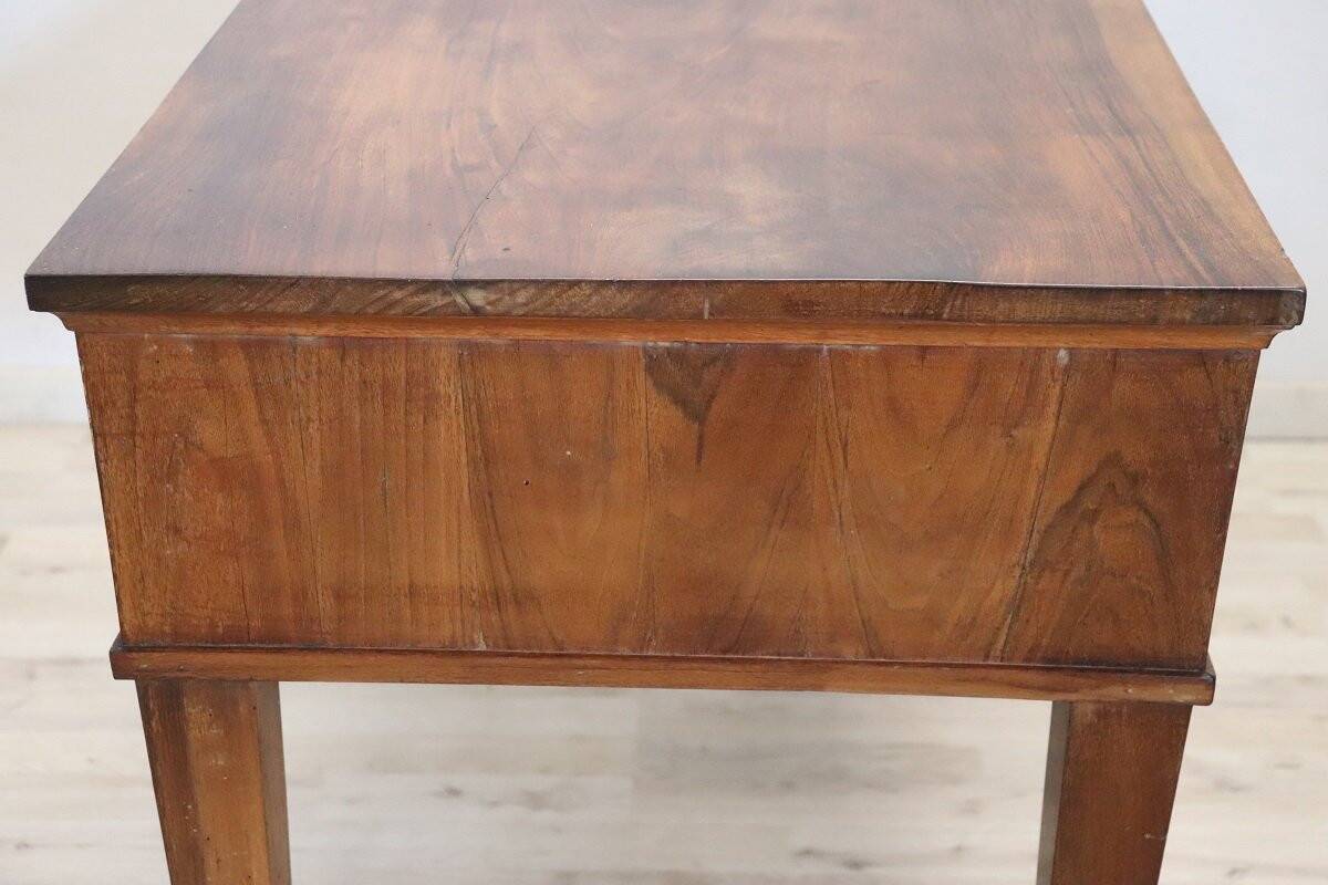 Antique walnut desk, Italy, late 18th century