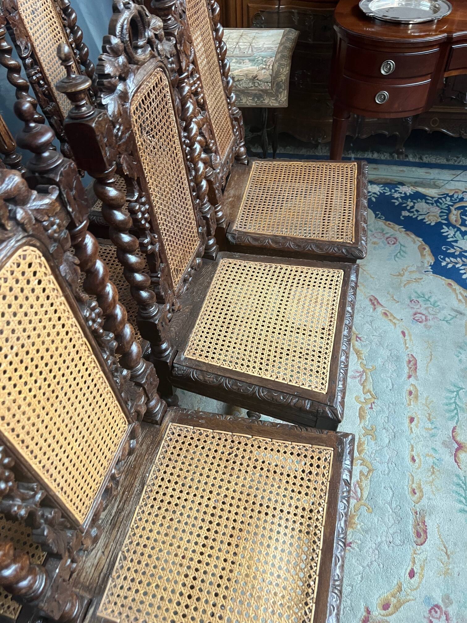 Set of matching hunting style chairs.